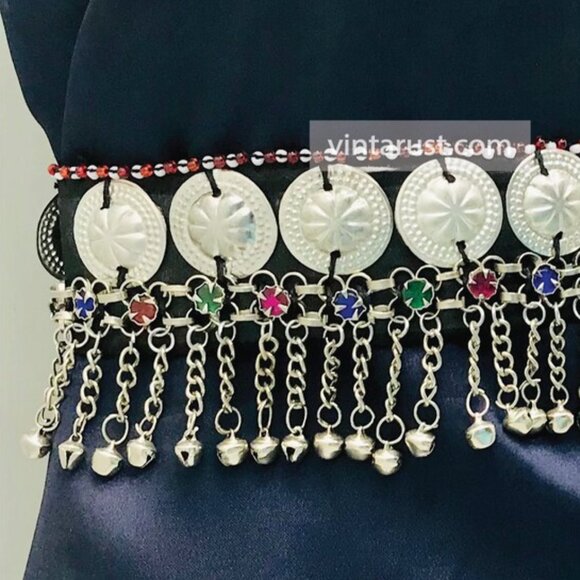 Handmade Kuchi Belly Dance Belt: Tribal Fusion Festival Belt main image 2